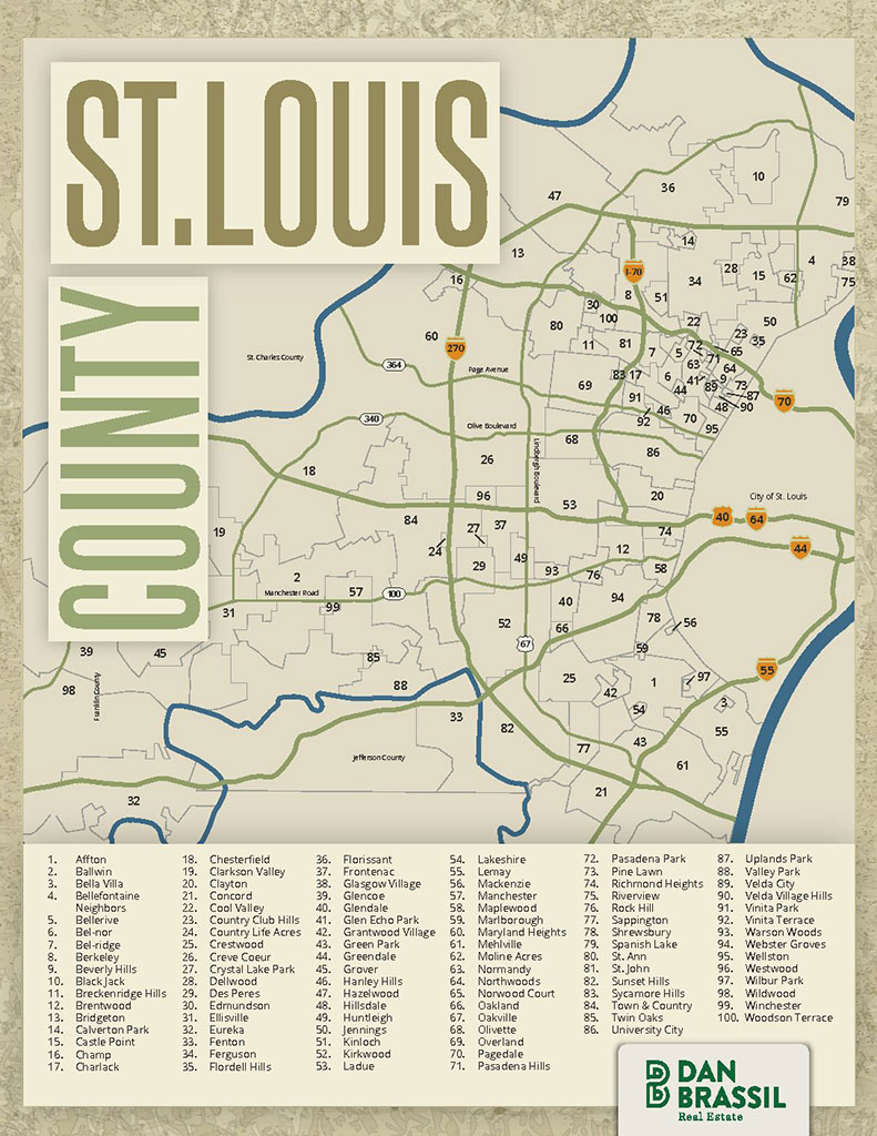 Saint Louis County Map